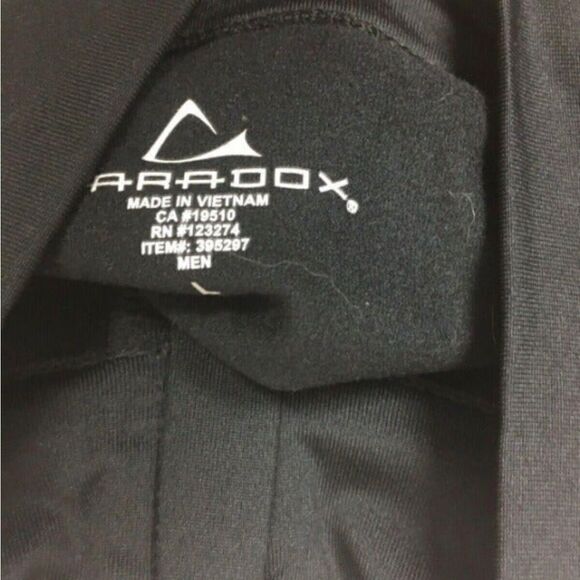 Paradox Black & White Performance Long Sleeve Zip WARM UP Jacket Mens Size L - Picture 4 of 4